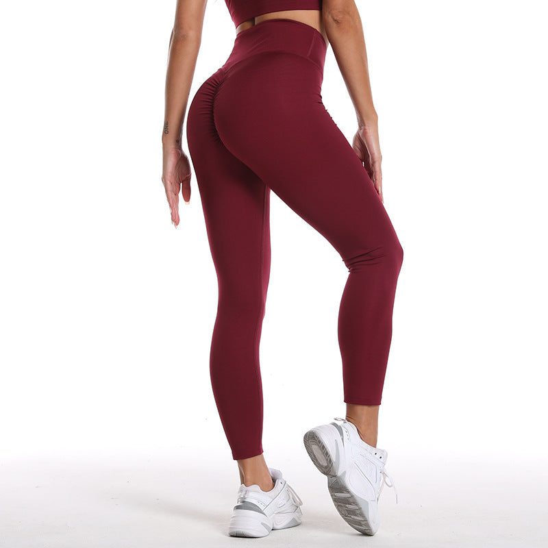 New Yoga Clothes Women's Tops Nude Butt Lift Pants Fitness Suits