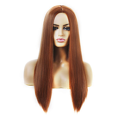 Women's Chemical Fiber Hair Wigs For Long Straight Dyed Hair