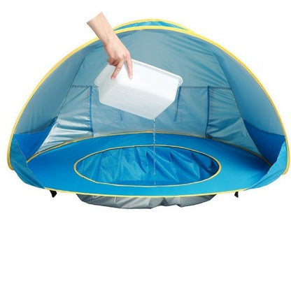 Baby Beach Tent Kids Outdoor Camping Easy Fold Up Waterproof  Up Sun Awning Tent UV-protecting