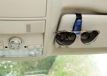 Car Sun Visor Glasses Sunglasses Ticket Receipt Card Clip Storage Holder