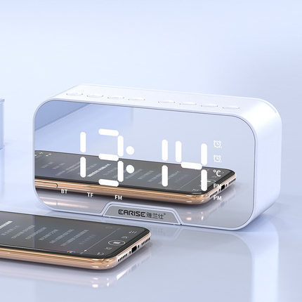 Alarm Clock Clock Wireless Bluetooth Speaker Mini Home Outdoor Card Subwoofer Computer Audio