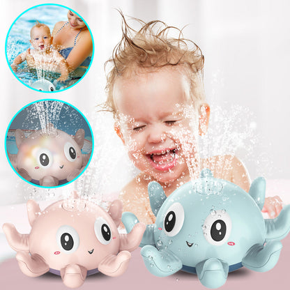 Children's Automatic Water Spray Bath Toys Bath Fun Toys With Flashing Water Spray Toy Baby Swimming Shower With Toys New